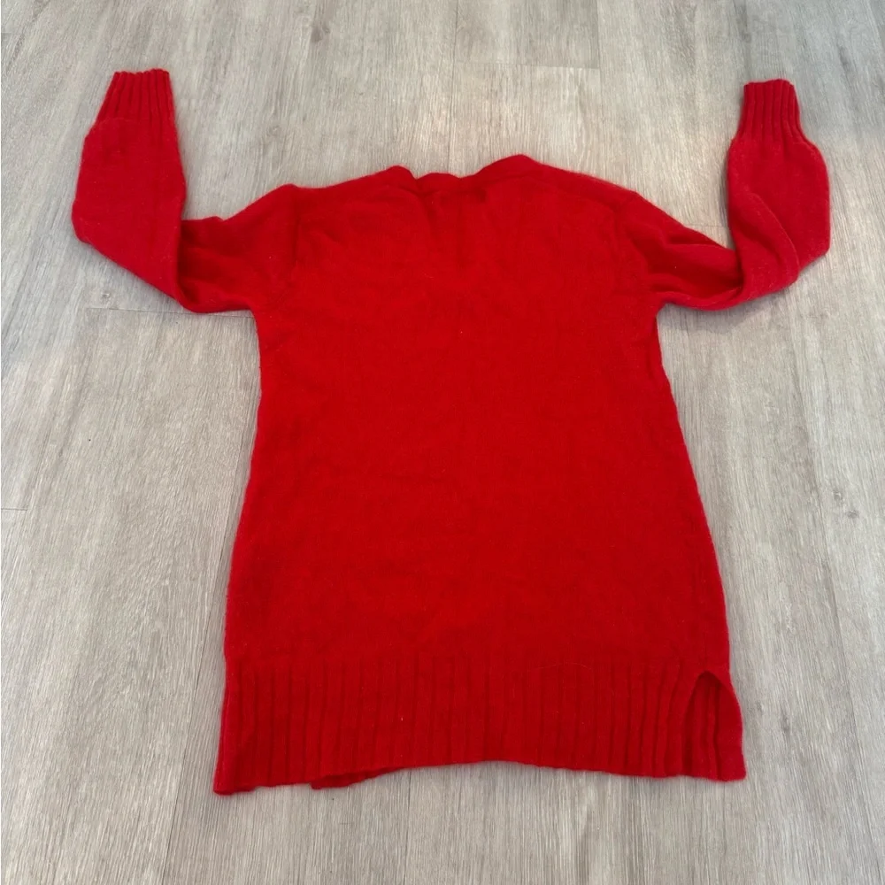 Red Anthropologie Cashmere Sweater